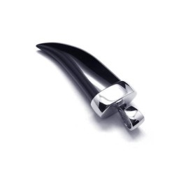 Pánský Náhrdelník S Přívěskem A Kopím Z Čistého Titanu A Onyxu