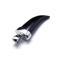 Pánský Náhrdelník S Přívěskem A Kopím Z Čistého Titanu A Onyxu