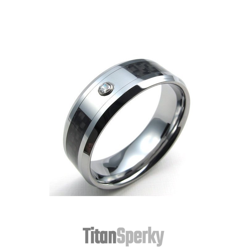 Elegantní Tvar, Barva, Brilantnost Pro Dlouhý Příběh, Titanový Prsten