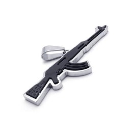 Pánský Zlatý Přívěsek S Přívěskem Z Čistého Titanu Ak47