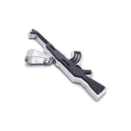 Pánský Zlatý Přívěsek S Přívěskem Z Čistého Titanu Ak47