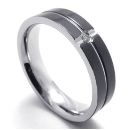 Jemně Zpracovaný Barevný Lesk Titanový Prsten Král Kvantity