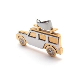 Pánský ve žluté barvě Přívěsek Z Čistého Titanu Jeep
