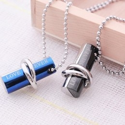 Titanový Náhrdelník S Přívěskem Love Forever Sweetheart Embroide