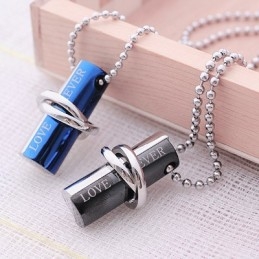 Titanový Náhrdelník S Přívěskem Love Forever Sweetheart Embroide