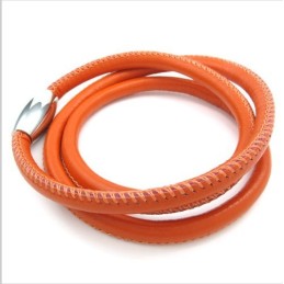 Deft Design Jemné Barvy Vynikající Kvalita Titanový Kožený Náhrdelník