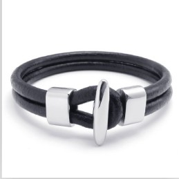 Šikovný Design, Jemné Barvy, Stabilní Kvalita, Titanový Kožený Náramek