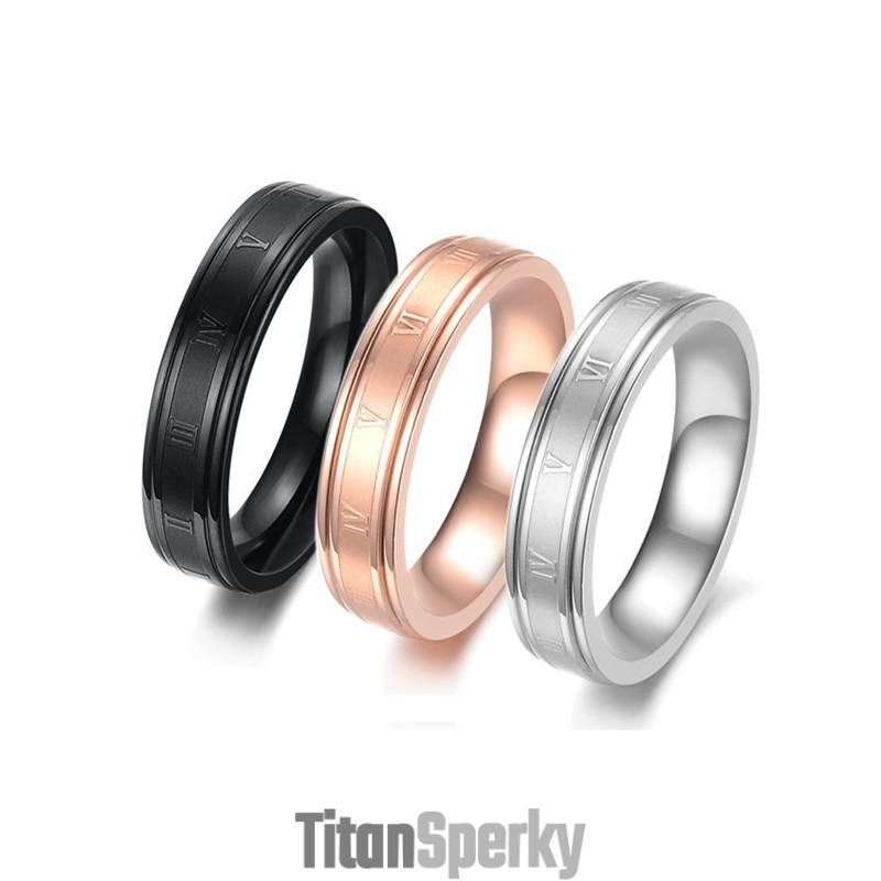 Spolehlivý A Kvalitní Dámský Černý Titanový Prsten