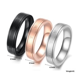 Spolehlivý A Kvalitní Dámský Černý Titanový Prsten