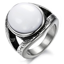 Odolný Titanový Prsten Exaggere Emerald