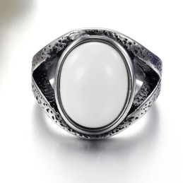Odolný Titanový Prsten Exaggere Emerald