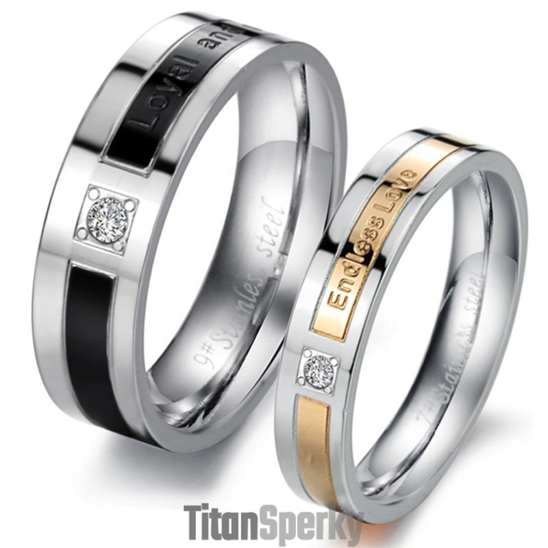 Titanový Prsten King Of Quantity Pro Milovníky S Diamantem