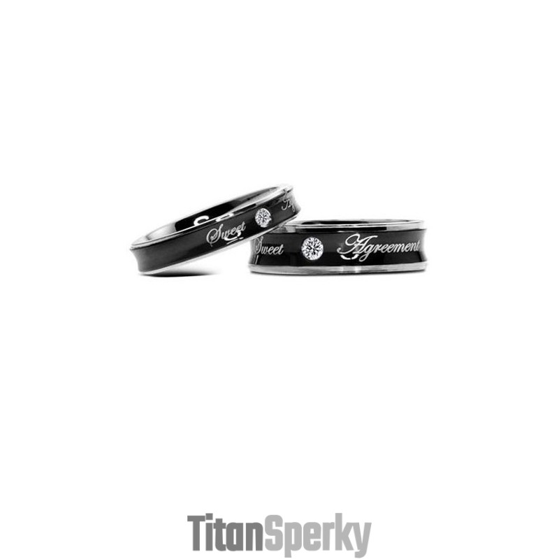 Spolehlivý Výkonný Černý Titanový Prsten Pro Milovníky