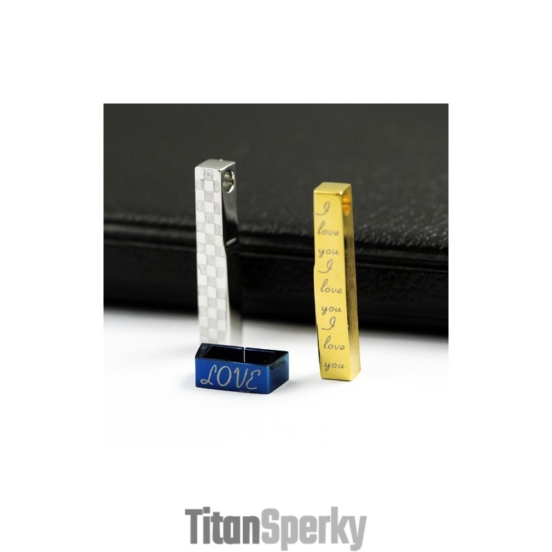 Nový Styl Módní Barevný Pár Titanový Přívěsek Náhrdelník