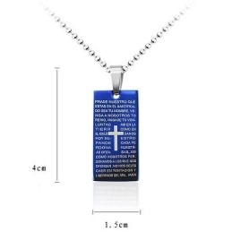 Klasický Kříž Bible Pánský Přívěsek A Náhrdelník Módní Dárek Pro Přítele