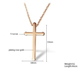 Titanový Náhrdelník S Křížkem Stabilní Kvality Pro Ženy