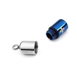 Náhrdelník S Křížem A Přívěskem Z Čistého Titanu Modrého Stříbra