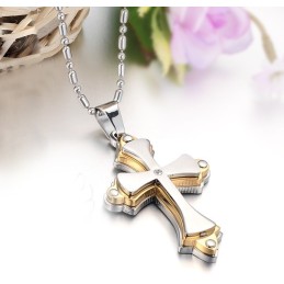 Titanový Náhrdelník S Křížem Stabilní Kvality