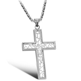 Titanový Náhrdelník S Křížkem Pro Muže Queen Of Quality