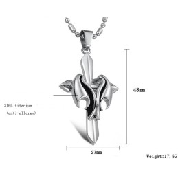 Titanový Náhrdelník S Křížem Stabilní Kvality Pro Muže