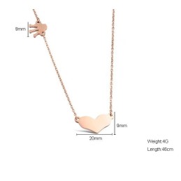 Vynikající Kvalita Titanový Náhrdelník S Motivem Miláčka