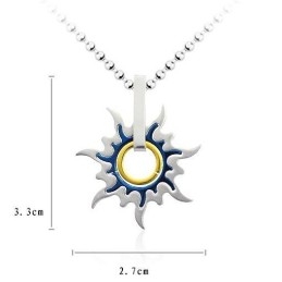 Módní Pánské Přívěsky A Náhrdelník Z Čistého Titanu Sun Whell