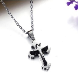 Titanový Náhrdelník S Křížem Stabilní Kvality Pro Muže