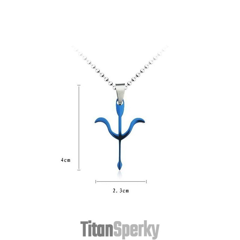 Přívěsek A Náhrdelník Cupid'S Arrow Blue Titan