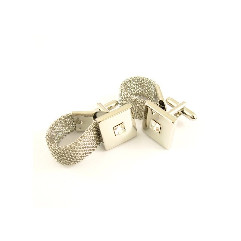 Speciálně Navržené Titanové Manžetové Knoflíčky S Diamantem Speciálně Navržené Titanové Manžetové Knoflíčky S Diamantem
