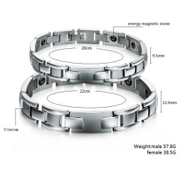 Vynikající Kvalita Zdravotního Titanového Magnetického Náramku Pro Milovníky