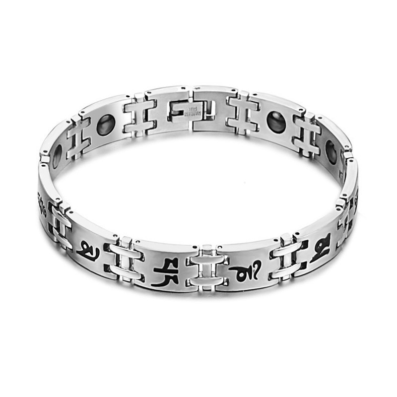 Pánský Titanový Magnetický Náramek Stabilní Kvality