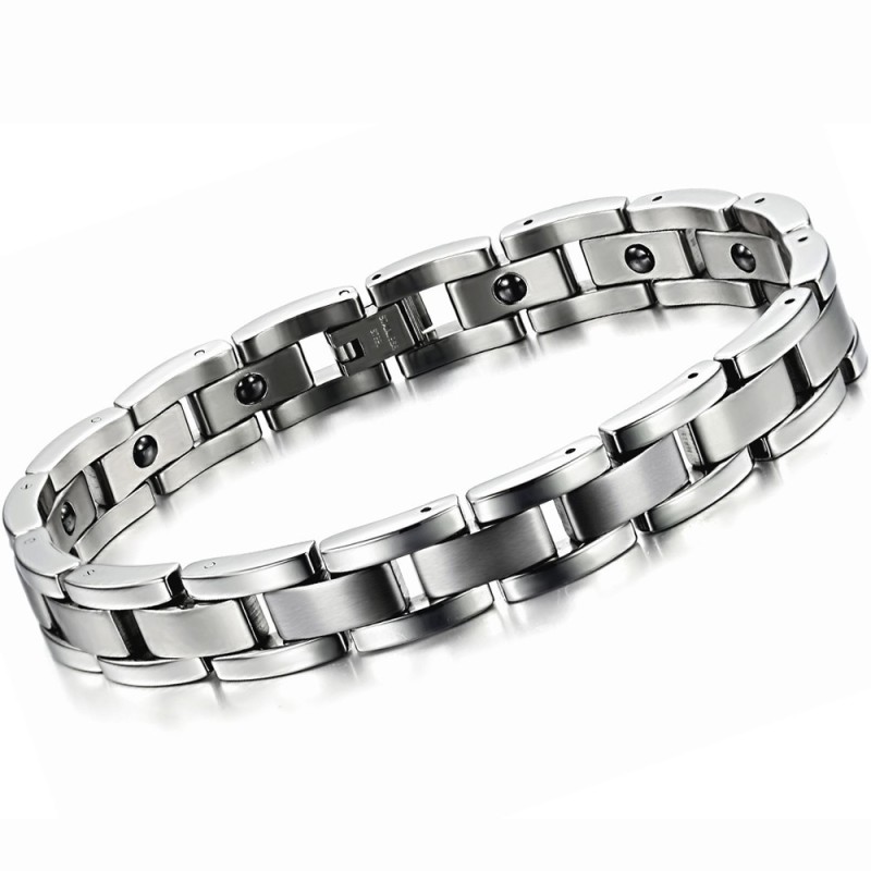 Široká Škála Mužského Zdraví Titanový Magnetický Náramek Široká Škála Mužského Zdraví Titanový Magnetický Náramek