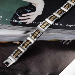 Spolehlivý Kvalitní Pánský Titanový Silikonový Náramek