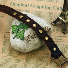 Vysoce Kvalitní Titanový Kožený Náramek S Římskými Číslicemi