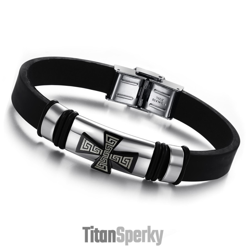 Vynikající Kvalita Pánského Titanového Silikonového Náramku