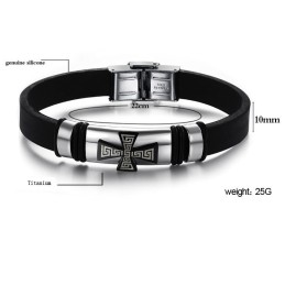 Vynikající Kvalita Pánského Titanového Silikonového Náramku