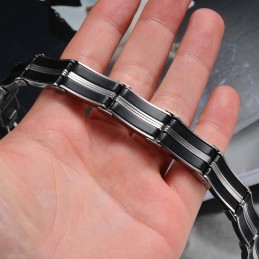 Světově Proslulý Pánský Titanový Silikonový Náramek