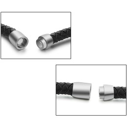 Dámský Titanový Kožený Náramek Stabilní Kvality