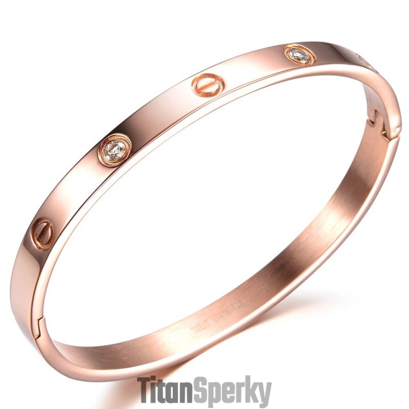 Vysoce Kvalitní Titanový Náramek S Ženským Šroubem