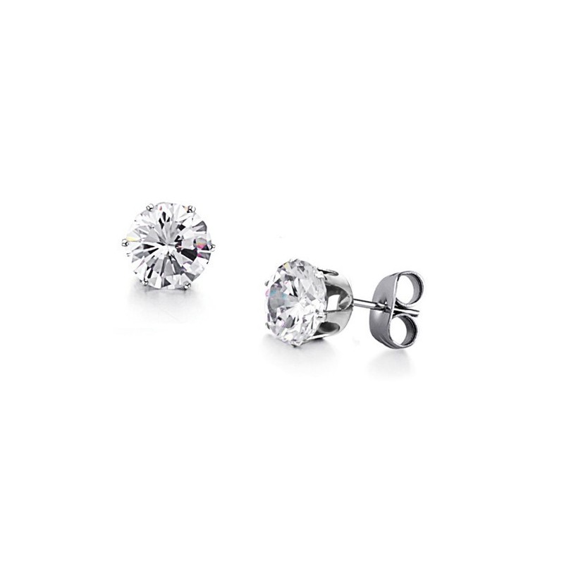 Široké Varianty Dámských Titanových Náušnic S Diamanty Široké Varianty Dámských Titanových Náušnic S Diamanty