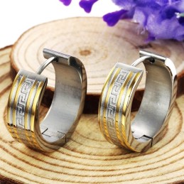 Titanové Náušnice Se Vzorem Na Zeď Pro Dlouhý Příběh