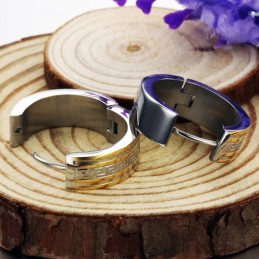 Titanové Náušnice Se Vzorem Na Zeď Pro Dlouhý Příběh