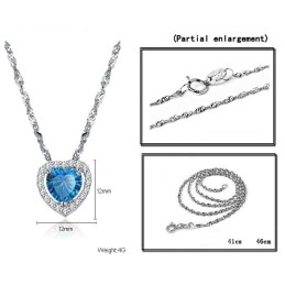 Vysoce Kvalitní Dámský Titanový Náhrdelník S Platinovou Povrchovou Úpravou A Kamínky