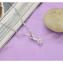Světoznámý Ženský Platinový Titanový Náhrdelník Ve Tvaru Delfína S Diamantem