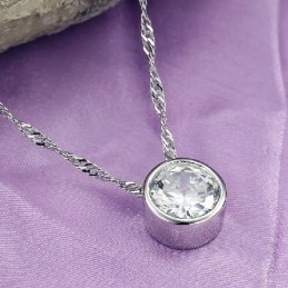Dámský Platinový Titanový Náhrdelník S Kamínky Pro Dlouhý Příběh