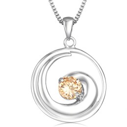 Vysoce Kvalitní Dámský Platinový Titanový Náhrdelník S Diamantem