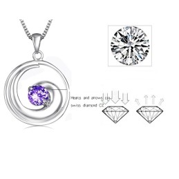 Vysoce Kvalitní Dámský Platinový Titanový Náhrdelník S Diamantem