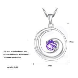 Vysoce Kvalitní Dámský Platinový Titanový Náhrdelník S Diamantem