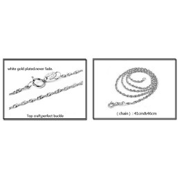 Odolný Ženský Náhrdelník S Platinovým Pokovením A Titanem Ve Tvaru Jetele