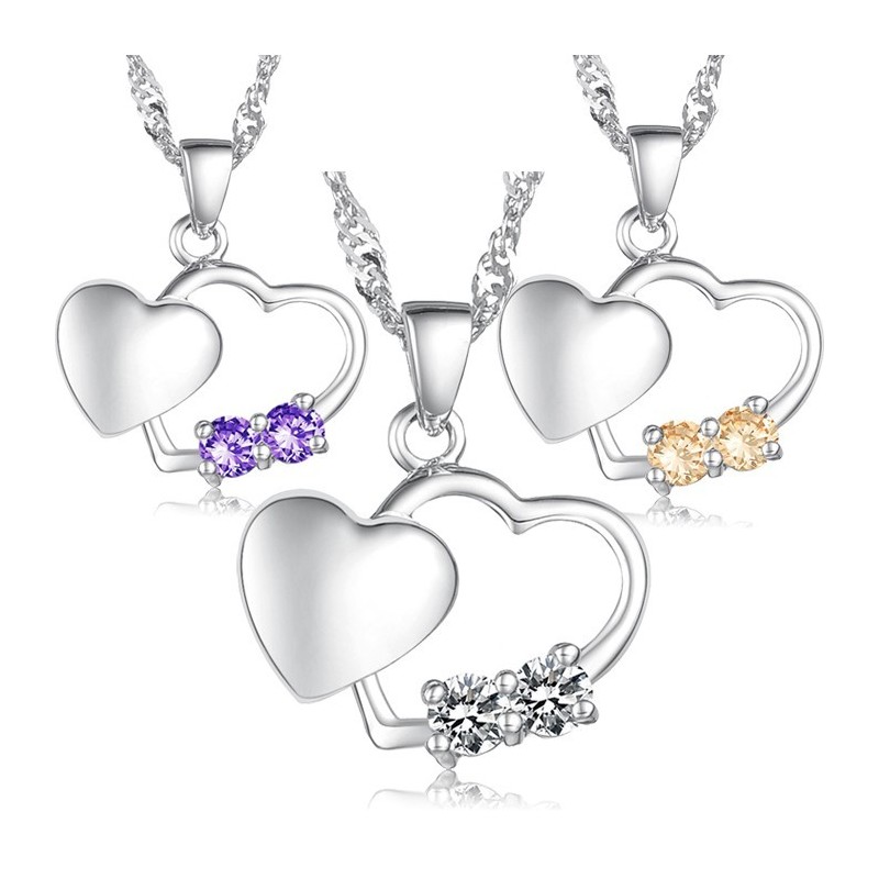 Stabilní Kvalitní Dámský Módní Platinový Titanový Náhrdelník